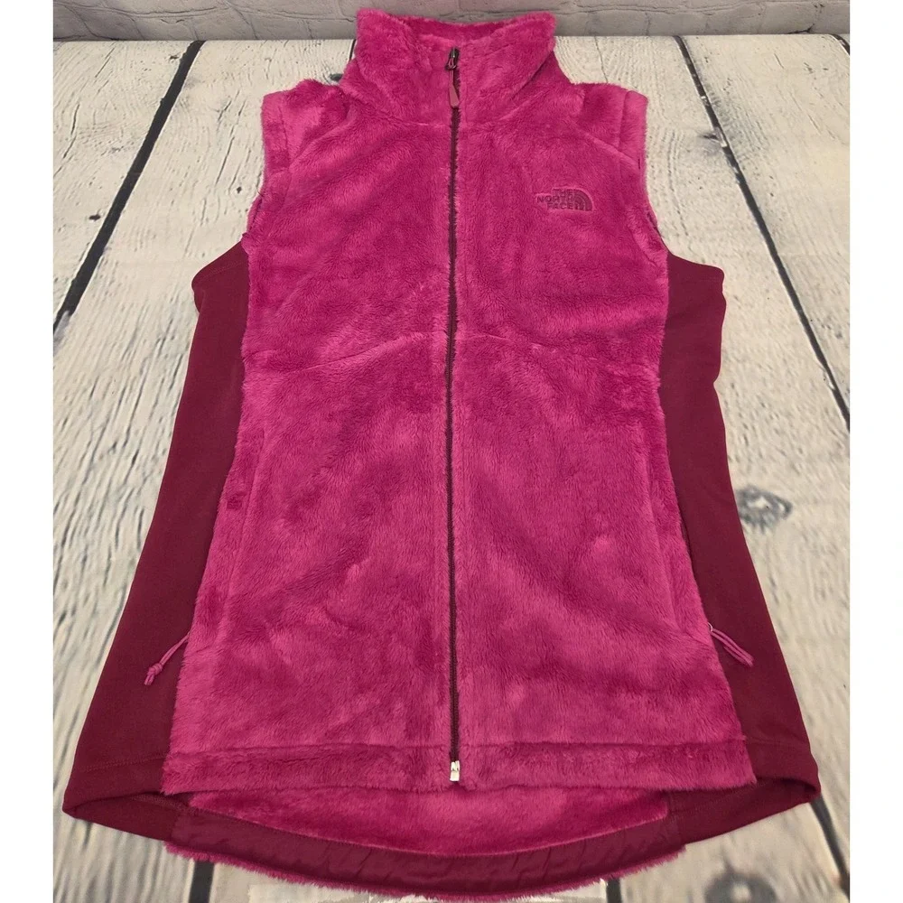 The North Face Womens Sz M Fleece Vest Pink - Picture 1 of 10